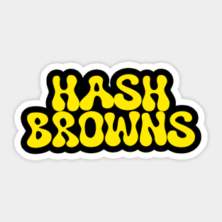 hash browns (yellow) Sticker